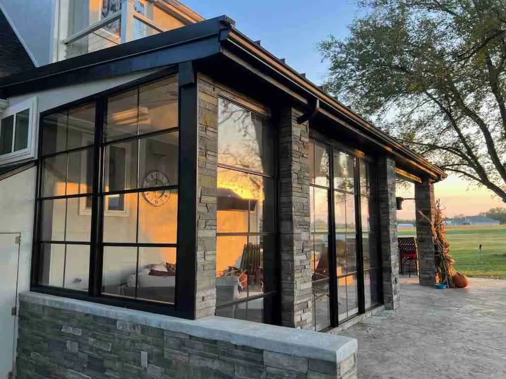 2-Lite Horizontal Sliding Porch Windows