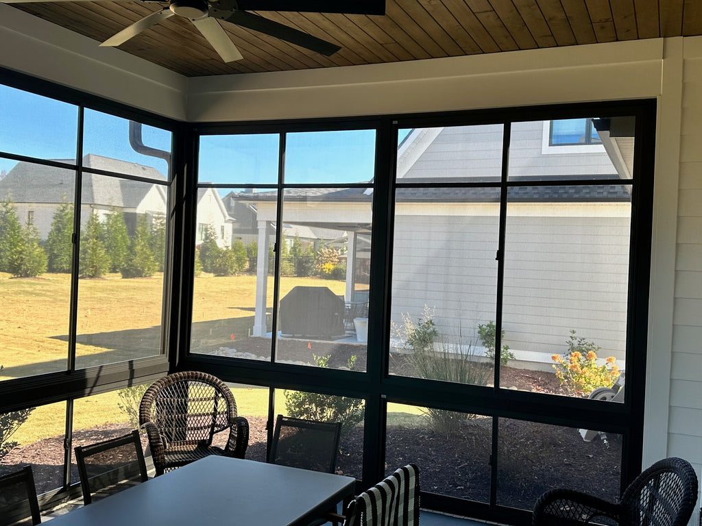 3-Lite Horizontal Sliding Porch Windows