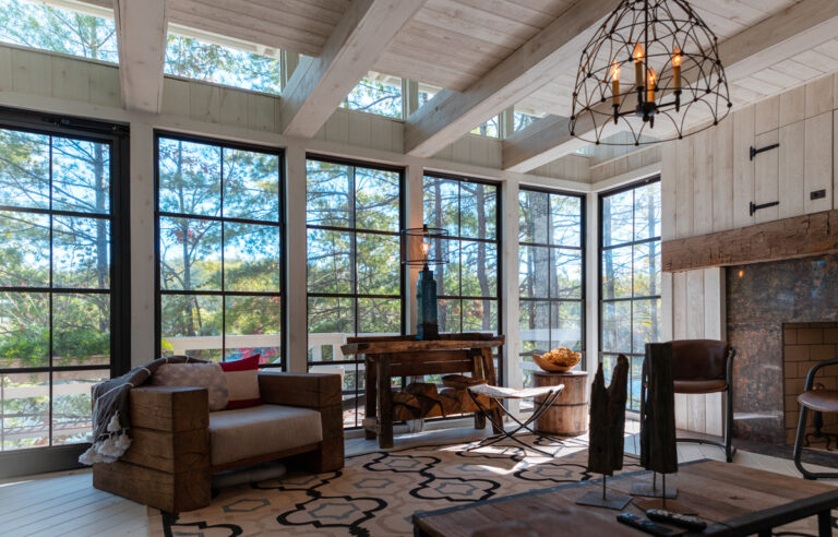4 Track Vertical Porch Windows