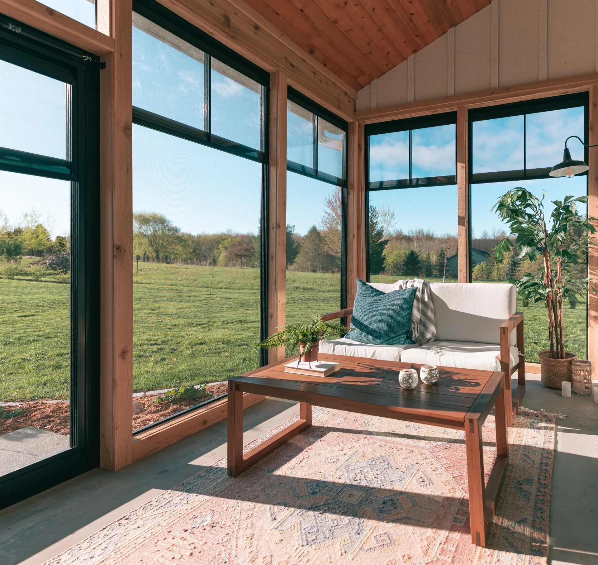 4 Track Vertical Porch Windows