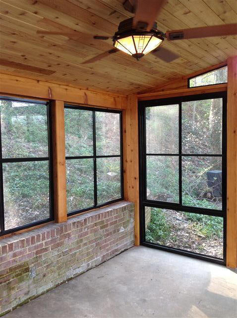 3-Lite Horizontal Sliding Porch Windows
